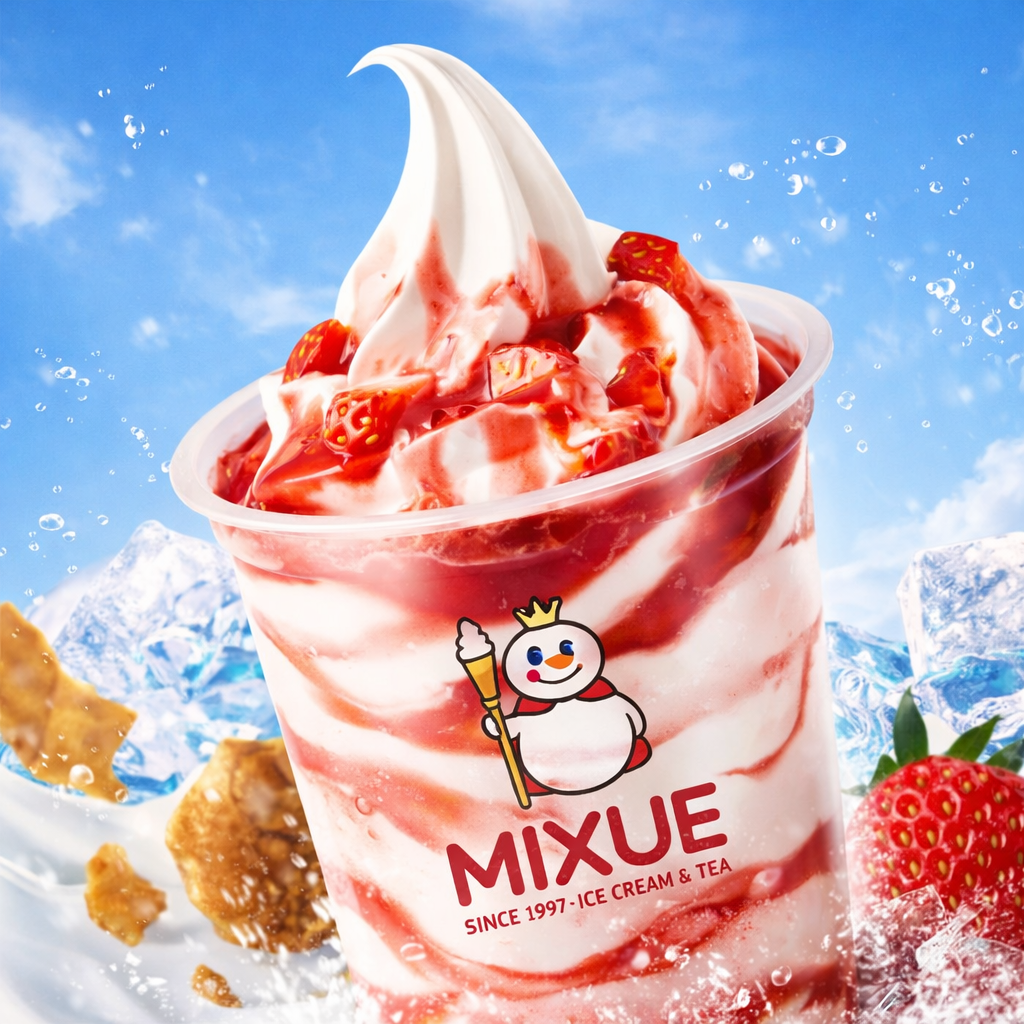 Strawberry Lucky Sundae