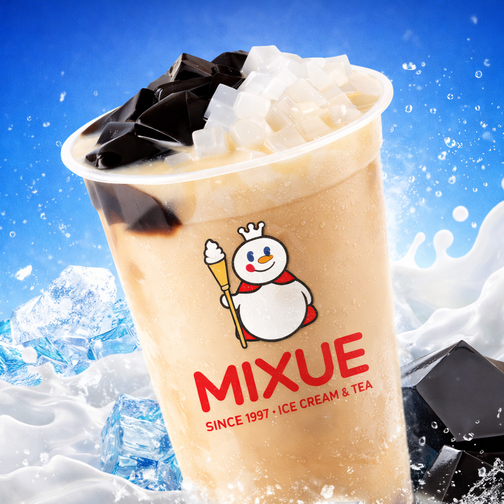 Twin Toppings Milk Tea (M)